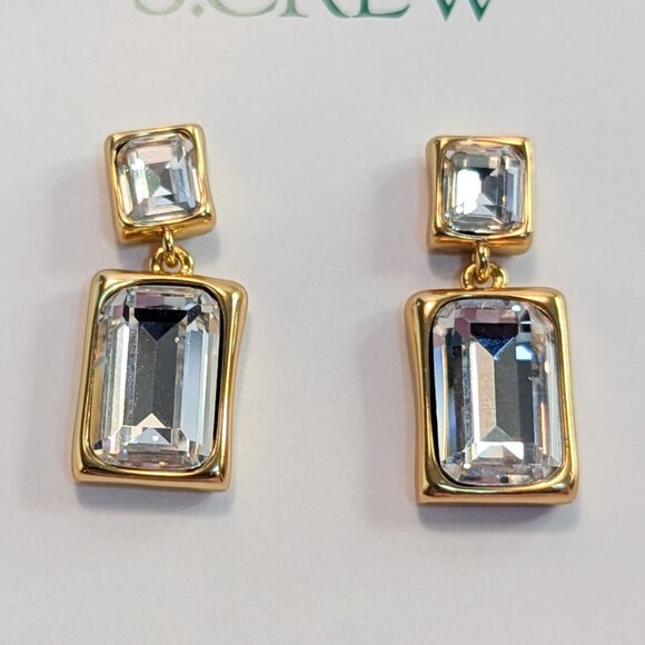 J.Crew Faceted Gemstone Drop Earrings - Picture 5 of 5
